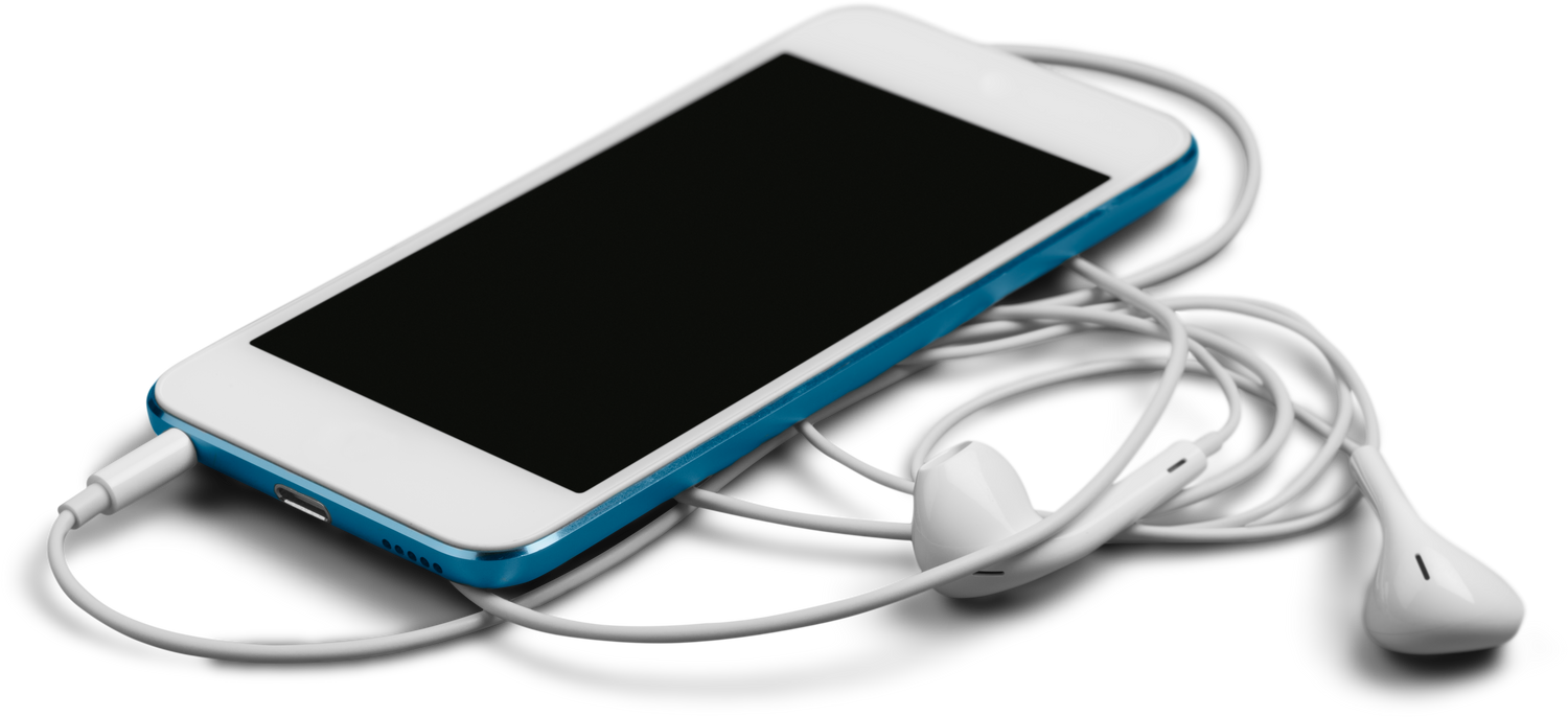 Smartphone with Earphones
